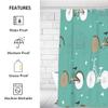 bisibuy Creative Bicycle Shower Curtain for Bathroom Modern Farmhouse Shower Curtain Set with 12 Hooks Water-Resistant Bathroom Curtains Bathroom Accessories 72" x 72" view 2