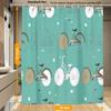 bisibuy Creative Bicycle Shower Curtain for Bathroom Modern Farmhouse Shower Curtain Set with 12 Hooks Water-Resistant Bathroom Curtains Bathroom Accessories 72" x 72" view 4
