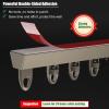 TREGOO Self Adhesive Room Curtain Track No Drill, Divider Curtain Rail Bracket for Drop Ceiling, V Shape 4 5 6 7 8 9 15 17 18 20 Ft Long Curtain Tools Rod (Color : Champagne, Size : 34ft/10m) view 3