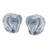 NOVICA Handmade Celadon Ceramic Mini Figurines Elephant Blue Thailand Sculpture Traditional 'Thai Elephants'(Pair) view 1