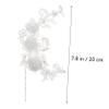 OATIPHO 2pcs Valentine's Day Cake Toppers Decorative Lace Picks for Weddings Birthdays Showers and Romantic Celebrations Your Cakes Elegant view 4