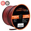 BEST CONNECTIONS Speaker Zip Wire (Various Gauge/Size Options) Primary Bonded Red & Black Speaker Cable Stranded Speaker Wire Car Audio Automotive Home Theatre (100 Feet, 8 Gauge) view 1