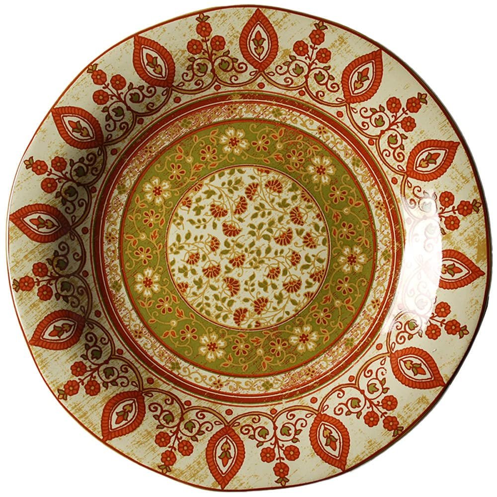 222 Fifth Kashmir Dinner Plate, Light