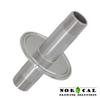 NorCal Brewing Solutions Nipple Connect - 1/2" NPT Nipple (4 inches long) x 2" Tri Clover (Tri Clamp) - 304 Stainless Steel view 2
