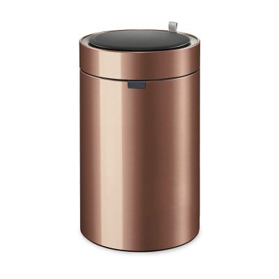 Trash Can Wastebasket Stainless Steel Automatic Trash Can Drum-Shaped Household Trash Can with Lid Creative Smart Trash Can (4 Colors), Perfect for Home Kitchen Office Rubbish Bin (Size : 12L, Color