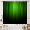 Green and Black Curtains Ombre Gradient Simple Style Art Fun Unique Boho Bright Blackout Rod Pocket Curtains for Bedroom Living Room Kitchen Thermal Insulated Window Drapes 2 Panels 52x84in view 1