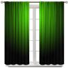 Green and Black Curtains Ombre Gradient Simple Style Art Fun Unique Boho Bright Blackout Rod Pocket Curtains for Bedroom Living Room Kitchen Thermal Insulated Window Drapes 2 Panels 52x84in view 2