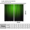 Green and Black Curtains Ombre Gradient Simple Style Art Fun Unique Boho Bright Blackout Rod Pocket Curtains for Bedroom Living Room Kitchen Thermal Insulated Window Drapes 2 Panels 52x84in view 3