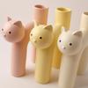 AISEER Scandinavian Style Cute Tubular Cat Vase Arrangement Cat Shaped Ceramic Flower Vase, Unique Kitty Decoration for Home and Living Room, Decorative Vase for Table(Flowers Not Included) view 4