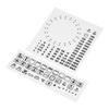 HALLMERS 36x Symbols + 45mm 52mm Dotted Dial Separate Custom Timer Fahrenheit Oven Temperature Decal Control Panel Labels (Black Print Clear Adhesive) Replacement Sticker Temp Knob Electric Gas Grill view 1