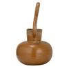 Bloomingville Round Decorative Stoneware Vase with Twisted Handle and Reactive Glaze, Brown view 4