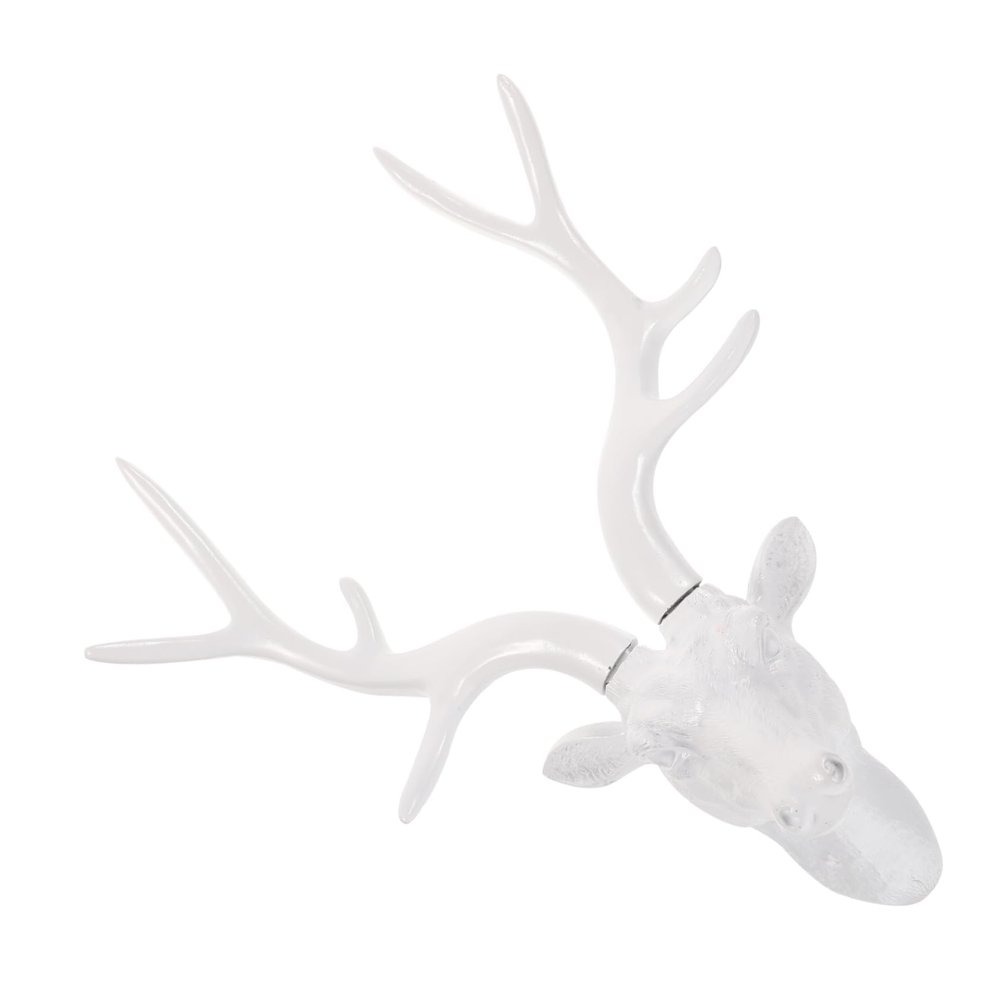 IMIKEYA Rustic Deer Stag Head Wall Sculpture Wall Art Decor with Antlers Resin Animal Head Mount for Living Office Bedroom Unique Rustic Home Decoration