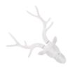 IMIKEYA Rustic Deer Stag Head Wall Sculpture Wall Art Decor with Antlers Resin Animal Head Mount for Living Office Bedroom Unique Rustic Home Decoration view 1