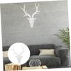 IMIKEYA Rustic Deer Stag Head Wall Sculpture Wall Art Decor with Antlers Resin Animal Head Mount for Living Office Bedroom Unique Rustic Home Decoration view 3