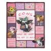 Cows Blanket Gifts Ultra Soft Cozy Throw Flannel Blanket, Lightweight Fuzzy Fleece Blanket Warm Plush Throw Blankets for Couch, Sofa, Bed 90"x120" for Family view 1