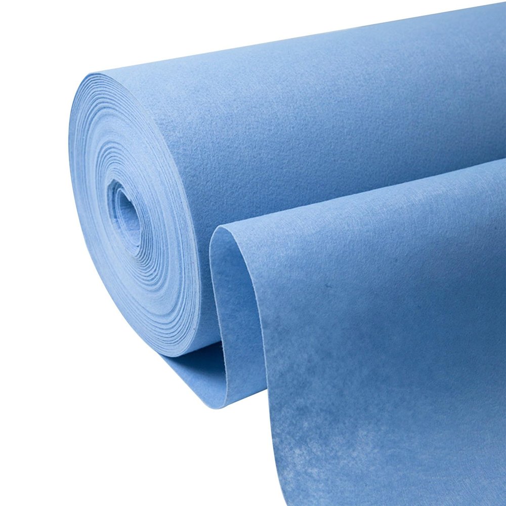 Hamankim Blue Wedding Aisle Runner Rug 2mm Thickness Polyester Non-Slip Runway Rug Event Ceremony Walkway Carpet for Weddings Church Carpets Party Decorations (Size : 1x15m)