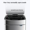 Trash Can Wastebasket Large Capacity Household Kitchen Rechargeable Trash Can Stainless Steel Automatic Induction Trash Can 30L Rectangular Smart Trash Can Rubbish Bin view 4
