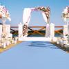 Hamankim Blue Wedding Aisle Runner Mat Non-Slip Aisle Runner Carpet Event Ceremony Walkway Carpets for Weddings Party Church Outdoor Beach Decorations 2mm Thickness 10x1m (Size : 1x10m) view 1