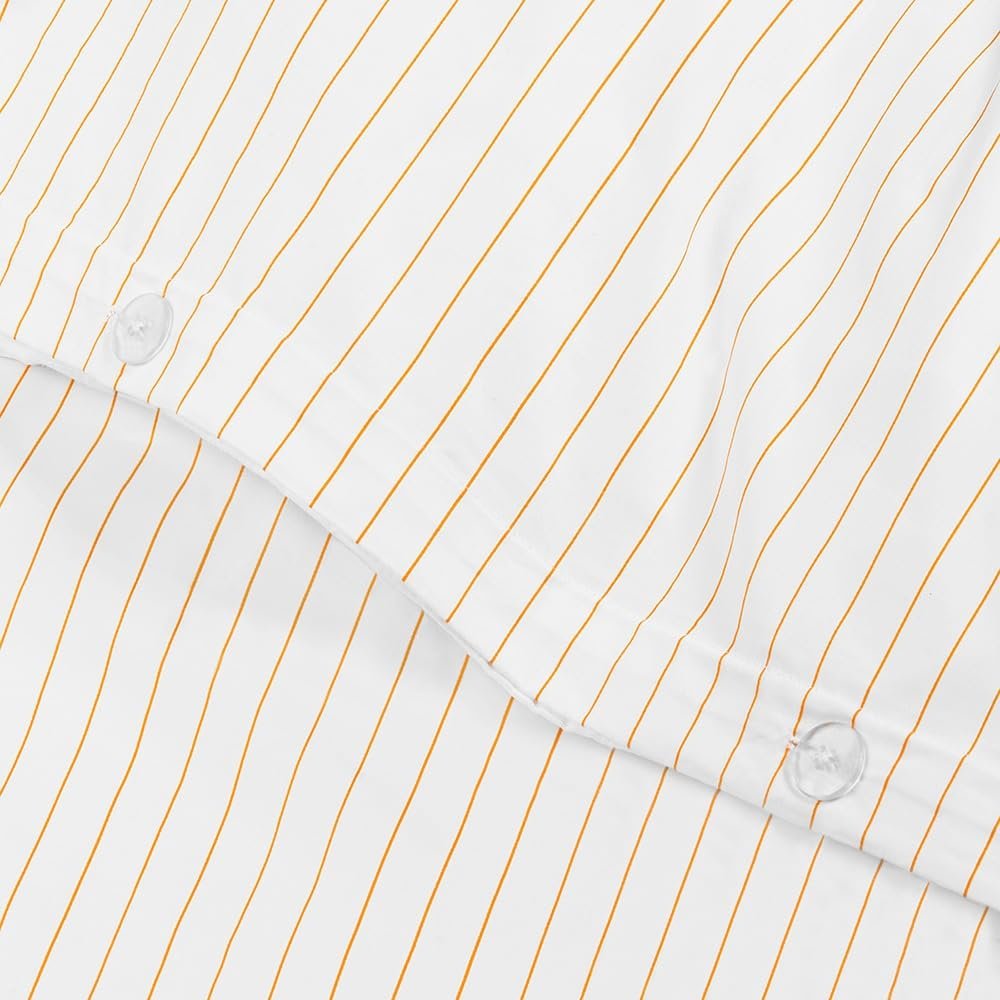 500TC Queen Cannes Tangerine Duvet Cover, 100% Cotton, HC by Garnier-Thiebaut USA