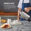 Elite Gourmet EC140 Electric 6-Cup Coffee Percolator with Keep Warm, Clear Brew Progress Knob Cool-Touch Handle Cord-less Serve, Stainless Steel view 4