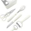 TIWABI Kitchen Gadget Set 6-Piece Set Peeler Fruit Knife paring Knife Complementary Food Tool Belt Storage seat view 2