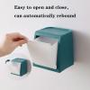 Trash Can Wastebasket Small Wall Mounted Trash Can Kitchen Countertop Trash Can with Rebound Household Plastic Garbage Storage Box for Bathroom, 3 Colors Rubbish Bin (Color : Bigblue Mug) view 4