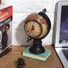 Globe Statue Decoration, Nordic Style Globe Retro Resin Clock Ornaments Desktop Decoration Study Room Living Room Office Decorations/875 view 2