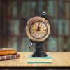 Globe Statue Decoration, Nordic Style Globe Retro Resin Clock Ornaments Desktop Decoration Study Room Living Room Office Decorations/875 view 3
