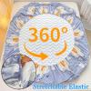 XHCTNN Twin Extra Long King Fitted Sheets 3pcs Sets with 2 Pillow Shams - Milk Fleece Soft Wrinkle & Anit Fade Bedding Mattress Fit 2"-12" Queen Deep Pockets (150 * 200cm, B) view 3