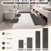 BALEINE Extra Thick Bathroom Rugs, Luxury Chenille Non-Slip Bath Mats, Soft Plush Shaggy Bath Rug for Bathroom, Machine Washable and Dry (Brown, 59"x20") view 3