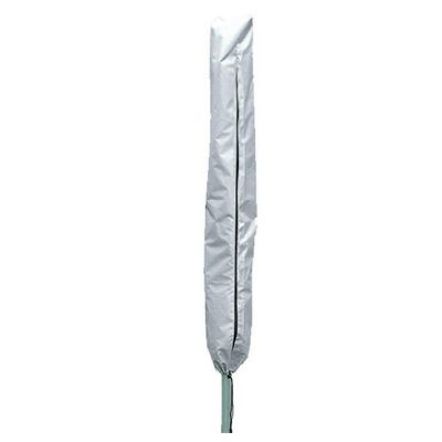 AYGJKIE Protective Cover for Rotary Dryer, Cover for Rotary Dryer with Zipper, Waterproof, UV-Resistant, Protective Cover for Parasol (Color : Silver, Size : 200x30x30cm)