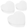 PAREKS 3pcs Foam Cake Dummy Heart Shaped Fake Model Polystyrene Foam Cake Dummies Display for Faux Fake Wedding Cakes Polystyrene Cake for Cake Decorating Practicing/1049 view 1
