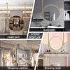 40cm/50cm/60cm/70cm Round Mirror, Circle Wall Mirror with Gold Metal Framed, Ceiling-mounted Mirror for Bathroom, Bedroom, Living Room, Entryways, Washrooms and More ( Size : Diameter-50CM/19.7INCH ) view 3