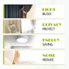 PONY DANCE Non-See-Through Door Curtain Panel, Front Door Side 60% Light Block Privacy Protect Decoration for Front/Back Entry Way Adjustable Size Dual Rod Pocket Top, 25 W x 50 L, Greyish White, 1 PC view 4