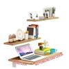 Square Folding Table, Wall Mounted Table Fold Down, Folding Wooden Table, Stable Sturdy Construction, for Study Bedroom Bathroom or Balcony view 2