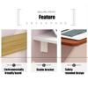 Square Folding Table, Wall Mounted Table Fold Down, Folding Wooden Table, Stable Sturdy Construction, for Study Bedroom Bathroom or Balcony view 4