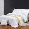 Yellow White Flower Bed Runner Scarf Cal King Size, Luxury Bed Throw Runners & Scarves for Twin Full Queen King Foot of Bed, Bedroom Hotel Wedding Room Decoration, Country Rustic Daisy Flower 102"x20" view 2