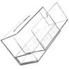 Cabilock Transparent Dryer Sheet Dispenser Household Organizer Two Layers Compartments Versatile Storage Box for Laundry Room Desk and Cosmetics view 1