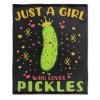Pickle Blanket Gifts Ultra Soft Cozy Throw Flannel Blanket, Lightweight Fuzzy Fleece Blanket Warm Plush Throw Blankets for Couch, Sofa, Bed, 40"x50" for Kids view 1