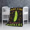 Pickle Blanket Gifts Ultra Soft Cozy Throw Flannel Blanket, Lightweight Fuzzy Fleece Blanket Warm Plush Throw Blankets for Couch, Sofa, Bed, 40"x50" for Kids view 3