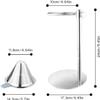 ASMEIR Stainless steel coffee hand pot drip holder, coffee holder with adjustable double filter, pour coffee directly into cup or thermos silver view 3