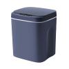 12/14/16L Small Trash Can with Lids,Plastics Slim Bathroom Waste Bin,Motion Sensor Self Sealing Smart Rubbish Cans with Waterproof Design,for Kitchen Bedroom Office (14L,Dark Grey) view 1