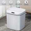 12/14/16L Small Trash Can with Lids,Plastics Slim Bathroom Waste Bin,Motion Sensor Self Sealing Smart Rubbish Cans with Waterproof Design,for Kitchen Bedroom Office (14L,Dark Grey) view 2