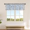 Abstract Grey Valance Curtains for Kitchen/Living Room/Bathroom/Bedroom Window,Rod Pocket Small Topper Half Short Window Curtains Voile Sheer Scarf, Modern Minimalist Geometric Aesthetics Art 54"x18" view 2