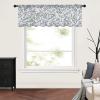Abstract Grey Valance Curtains for Kitchen/Living Room/Bathroom/Bedroom Window,Rod Pocket Small Topper Half Short Window Curtains Voile Sheer Scarf, Modern Minimalist Geometric Aesthetics Art 54"x18" view 3