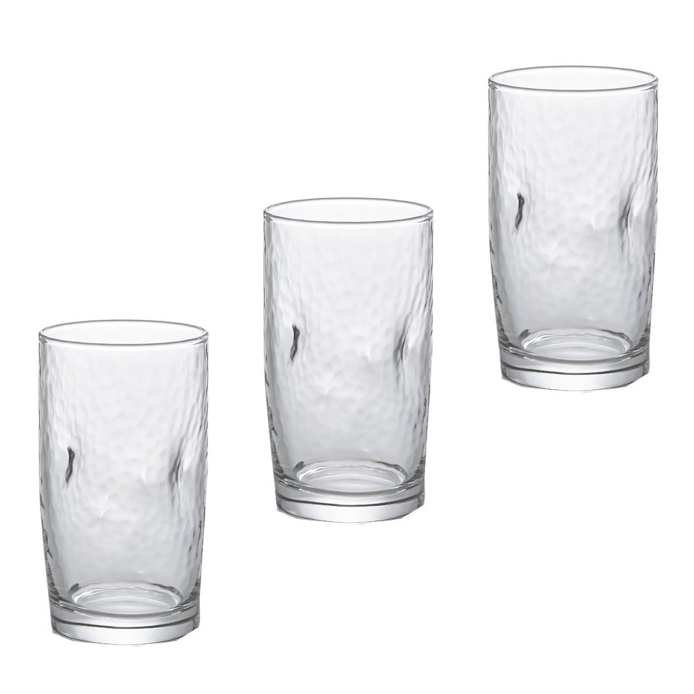 ADERIA B2765 Dishwasher Safe IPT Long Fit Tumbler, 9.1 fl oz (270 ml), Set of 3, Made in Japan, Tempered Glass, Dishes, Break-Resistant, Simple, Glass, Cup, Commercial Use, Home, Durable, Food,