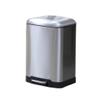 TOWINE Garbage Can Kitchen Trash Can with Lid and Step Pedal Square Garbage Recycling Bin Small Trash Bin Easy-Close Lid Removable Liner Use as Bathroom Restroom Living Room Dustbin 1.58 Gallons view 1