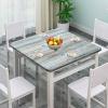 igoga sports Farm Style Fitted Tablecloth Square 40x40 in, Wood Grain Elastic Edge Table Covers, for Kitchen Dining Picnic Party view 2