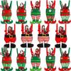 Abbylike Christmas Candy Bags Bulk Santa Pants Elf Boots Treat Bags with Handle Felt Stocking Xmas Goodies Bag Lovely Party Favor Decorations for Children Holiday Teachers Decorations(14 Pcs) view 1