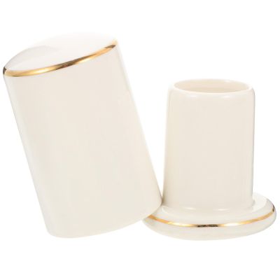Alipis Small Container Ceramic Holder Lid Convenient and Practical for Kitchen Restaurant and Hotel
